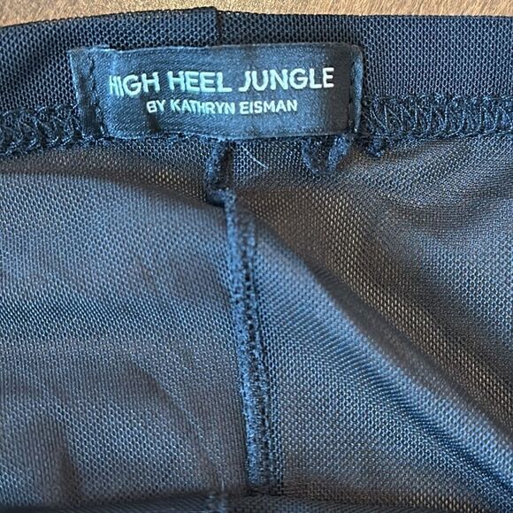 Free People x High Heel Jungle Aphrodite Side Slit Tights Black - Picture 6 of 7